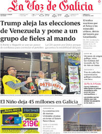 Portada La Voz de Galicia 2026-01-07