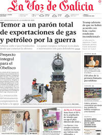 Portada La Voz de Galicia 2026-03-07