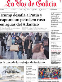 Portada La Voz de Galicia 2026-01-08