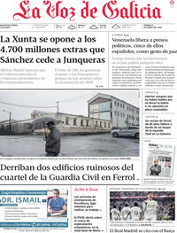 Portada La Voz de Galicia 2026-01-09