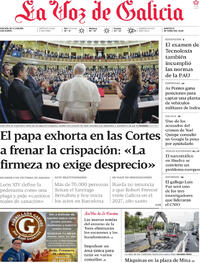 Portada La Voz de Galicia 2026-06-09