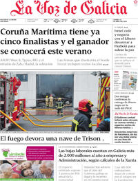 Portada La Voz de Galicia 2026-04-10