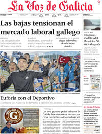 Portada La Voz de Galicia 2026-05-10