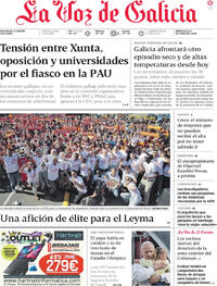 Portada La Voz de Galicia 2026-06-10