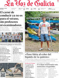 Portada La Voz de Galicia 2026-08-10