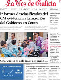 Portada La Voz de Galicia 2026-09-10