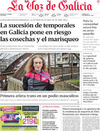 Portada La Voz de Galicia 2026-02-11