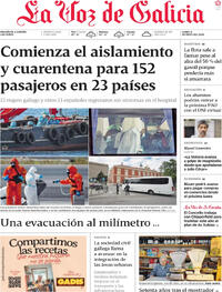 Portada La Voz de Galicia 2026-05-11