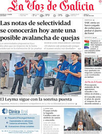 Portada La Voz de Galicia 2026-06-11