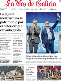 Portada La Voz de Galicia 2026-01-12