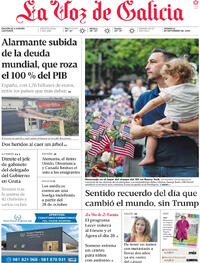 Portada La Voz de Galicia 2026-09-12