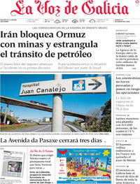 Portada La Voz de Galicia 2026-03-13