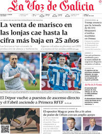 Portada La Voz de Galicia 2026-04-13