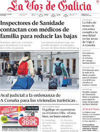 Portada La Voz de Galicia 2026-05-13