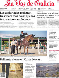 Portada La Voz de Galicia 2026-07-13