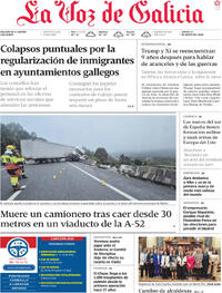 Portada La Voz de Galicia 2026-05-14