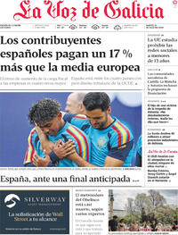 Portada La Voz de Galicia 2026-07-14