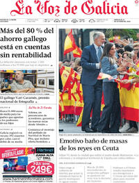 Portada La Voz de Galicia 2026-10-14