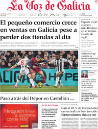 Portada La Voz de Galicia 2026-02-16