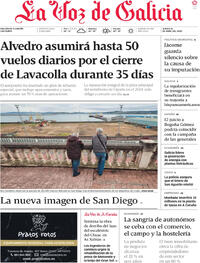 Portada La Voz de Galicia 2026-04-16