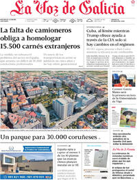 Portada La Voz de Galicia 2026-05-16
