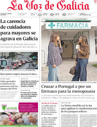 Portada La Voz de Galicia 2026-10-16