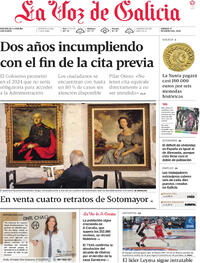 Portada La Voz de Galicia 2026-01-17