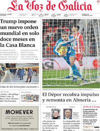 Portada La Voz de Galicia 2026-01-18