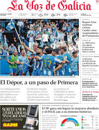 Portada La Voz de Galicia 2026-05-18