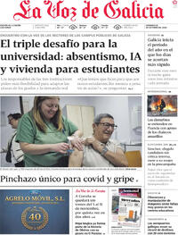 Portada La Voz de Galicia 2026-10-18