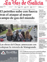 Portada La Voz de Galicia 2026-03-19