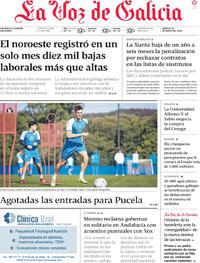 Portada La Voz de Galicia 2026-05-19