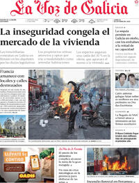 Portada La Voz de Galicia 2026-10-19