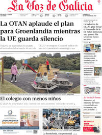 Portada periódico La Voz de Galicia