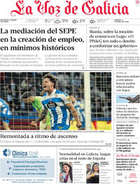 Portada La Voz de Galicia 2026-04-21