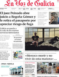 Portada periódico La Voz de Galicia