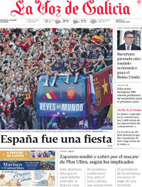 Portada La Voz de Galicia 2026-07-21