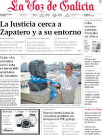 Portada La Voz de Galicia 2026-05-22