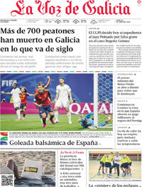 Portada La Voz de Galicia 2026-06-22