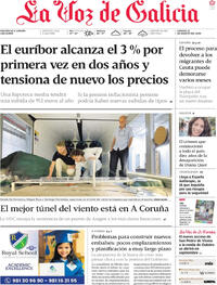 Portada La Voz de Galicia 2026-08-22