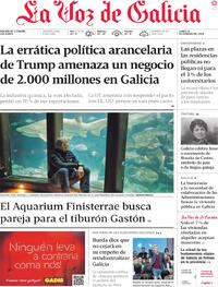 Portada La Voz de Galicia 2026-02-23