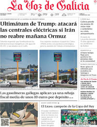 Portada La Voz de Galicia 2026-03-23