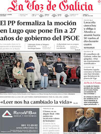 Portada La Voz de Galicia 2026-04-23