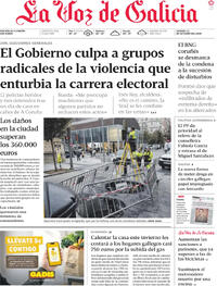 Portada La Voz de Galicia 2026-10-23