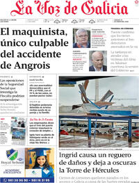 Portada La Voz de Galicia 2026-01-24