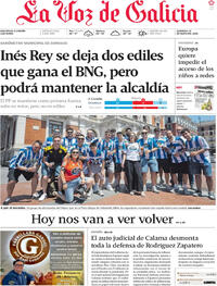 Portada La Voz de Galicia 2026-05-24