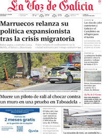 Portada La Voz de Galicia 2026-08-24