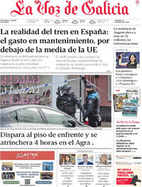 Portada La Voz de Galicia 2026-01-25