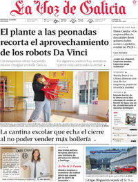 Portada La Voz de Galicia 2026-04-25