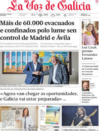 Portada La Voz de Galicia 2026-07-25